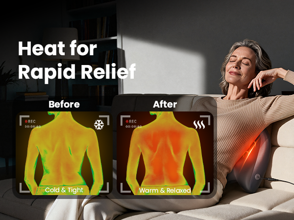 shiatsu back massager with heat