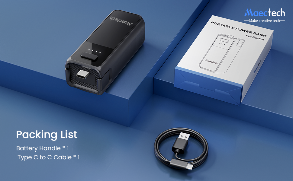 Battery handle for pocket 4 for pocket 3