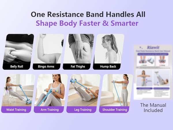 Upgraded Pedal Resistance Band with Handle