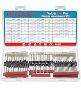 22Values Diodes Kit 1N4001 1N4002 1N4003 1N4004 1N4005 1N4006 1N4007 1N4148 1N5404 1N5406 1N5408 ...