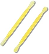 HaimiLiya 2Pcs Plastic Cuticle Pusher, Dual-end Dead Skin Nail Pusher, Gentle Plastic Pusher, Gel...