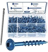 SATANTECH Pocket Hole Screws Assortment Kit, 390Pcs in 4 Sizes #8 x 1", 1-1/4", 2", 2-1/2", Coars...