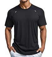 MAGCOMSEN Men's Dry Fit Shirts Mesh Short Sleeve Athletic Lightweight Workout Performance Hiking ...