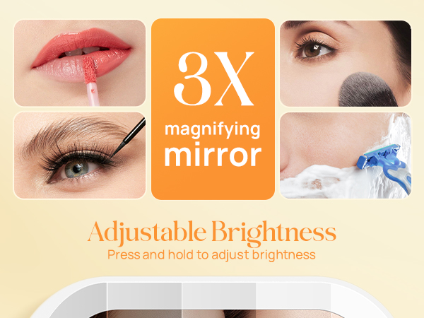 3X magnifying