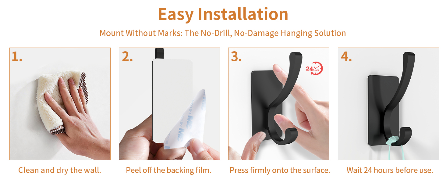 black coat hooks