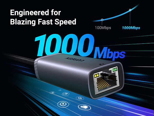 UGREEN USB to Ethernet Adapter USB 3.0 to 10 100 1000 Mbps Gigabit