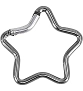 Star Shaped Aluminum Carabiner Clip, Keyring Hook for Camping, Fishing and Hiking, Spring Loaded ...