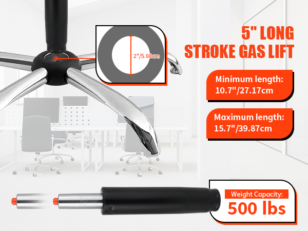 5" Long Stroke Gas Lift