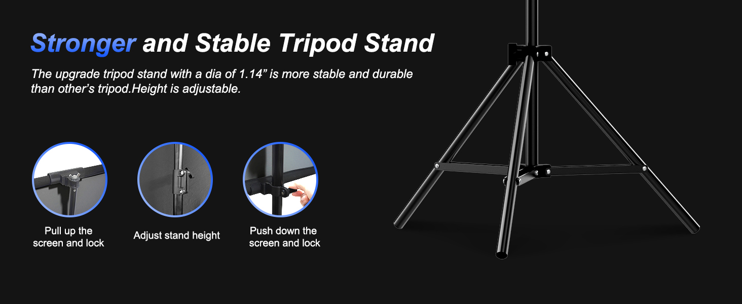 tripod stand screen