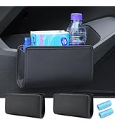 Tumecos 2Pcs Multifunctional Car Storage Box,Car Trash Can, Auto Door Side Organizer,Large Capaci...