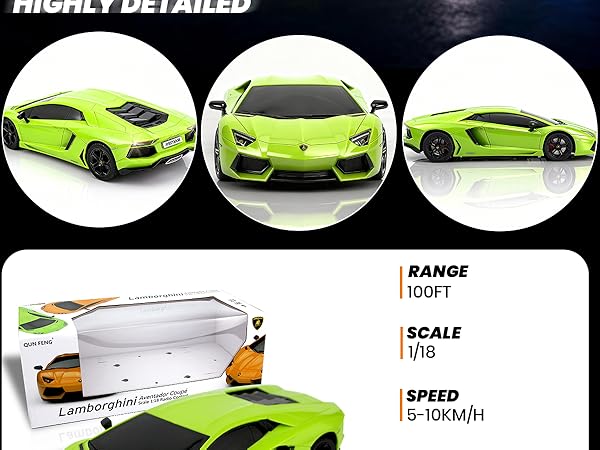 lamborghini remote control car green phone 2