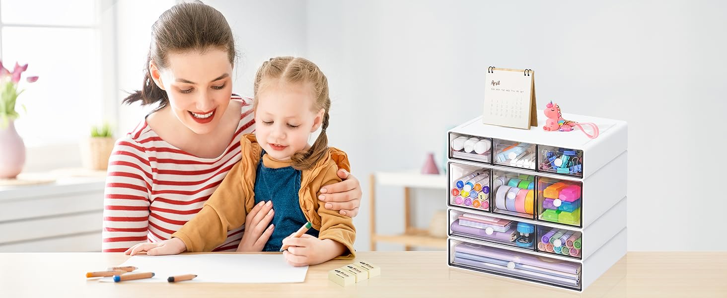 Stackable Desktop Craft Storage Drawers