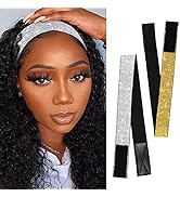 2Pcs Elastic Edge Layer for Wig 24 Inch Women's Laying Edge Band for Lace Wig Non Slip Hair Wrap ...