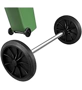Homoyoyo Garbage Can Wheels Replacement Set Outdoor Trash Bin Castors with Hollow Shaft Universal...