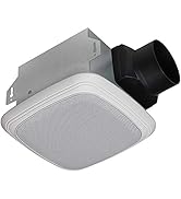 Homewerks Worldwide 7130-04-BT Bathroom Fan Bluetooth Speaker, Ceiling Mount Exhaust Ventilation ...