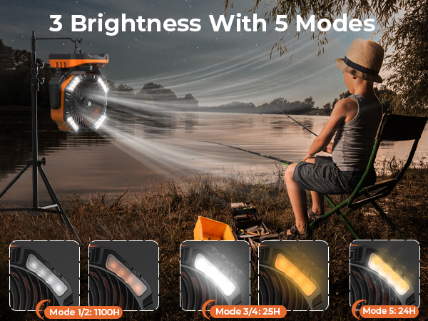 camping fan rechargeable