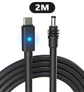 STARGEAR for Starlink Mini Cable 6.5FT, 140W USB C to DC Power Cable 16AWG with Indicator Light, ...