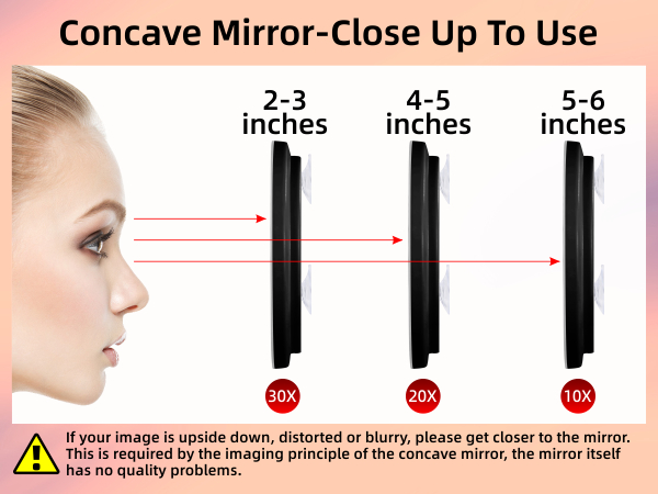 magnifying mirror with light