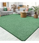 Chicrug 3x5 Modern Bedroom Area Rugs for Living Room, Green White Low-plie Carpet Throw Rug for K...