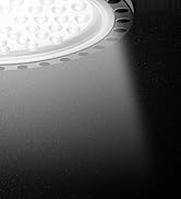 Viugreum 10 Pack 200W UFO LED High Bay Lights, 20000LM 6500K Daylight White Ultra Thin Highbay Li...