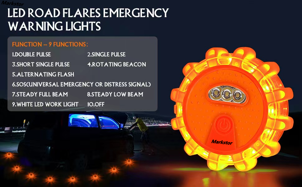 road flares road safety kit emergency road flares emergency led flare rechargeable light flares