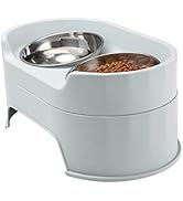 MASOCAT Raised Dog Bowls,Stainless Steel Dog Food Dish and Pet Water Bowls,Elevated Height Adjust...