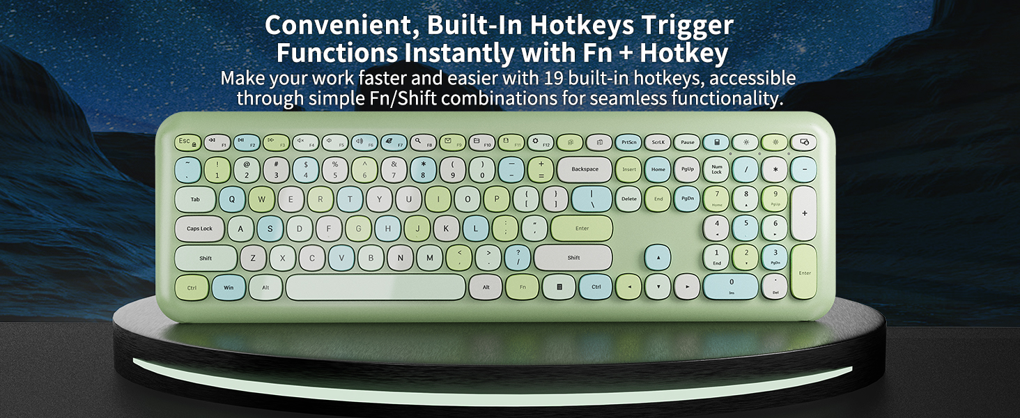 multicolor keyboard and mouse combo