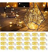 Fairdeer 24Pack Fairy Lights with Timer, 7ft 20 LED Twinkle Light Battery Operated 3 Modes, Mini ...