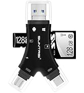 SD Card Reader for iPhone / ipad / Android / Mac / Computer / Camera,4 in1 Micro SD Card Reader T...