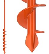 1.6 X 32 inch Auger Drill Bit for Post Hole Digger Garden Hole Drill for Planting Fit for 3/8 Inc...