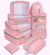 BAGAIL 6 Set/8 Set/10 Set Packing Cubes Various Sizes Packing Organizer for Travel Accessories Lu...