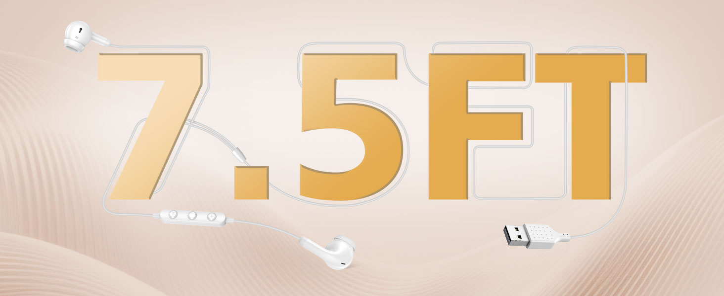 usb earbuds for computer pc laptop