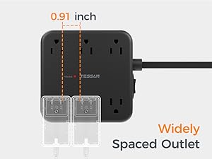 Widely Spaced Outlet