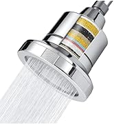 Voolan Filtered Shower Head - 20 Stage Luxury Rain Shower Filter For Hard Water for Remove Chlori...