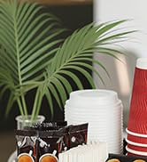 Samhe 5 Compartment Wood Coffee Bar Organzier, Countertop Storage for Cups Lids Pods Syrups, Coff...