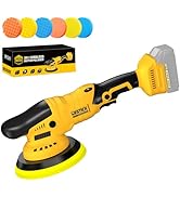 Brushless Cordless Buffer Polisher Compatible with Dewalt 20V Battery(Tool Only) - 15mm Dual Acti...
