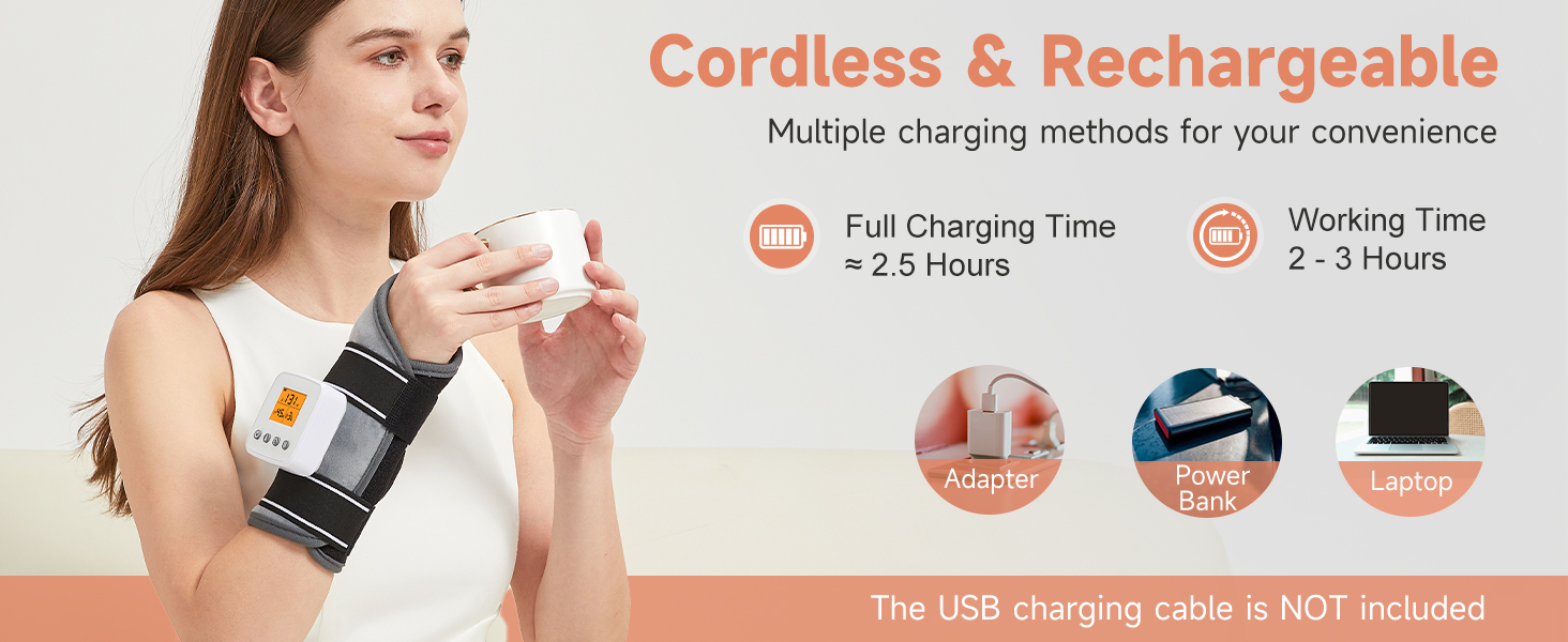 wrist heating pad cordless