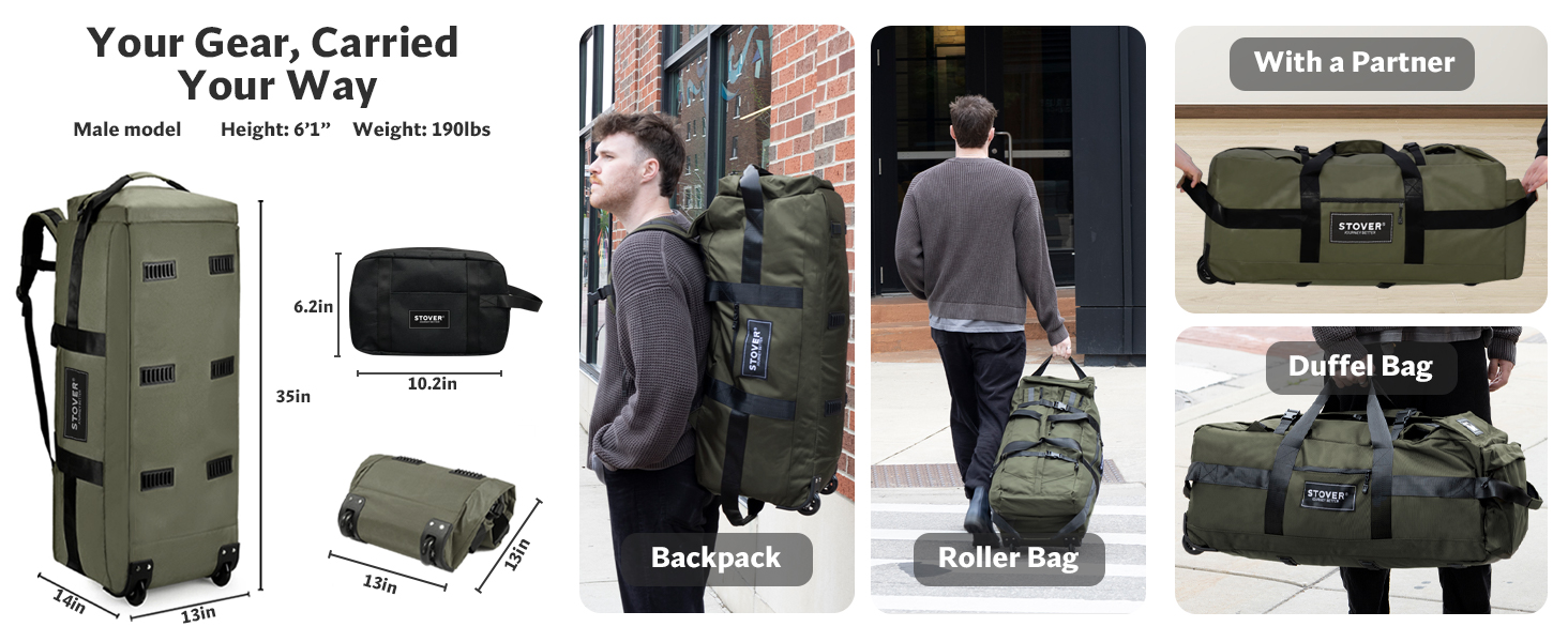 rolling duffel bag