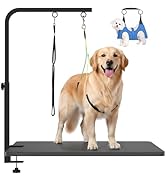 Dog Grooming Arm, Adjustable Pet Grooming Arm with Clamp for Small and Medium Dogs,Grooming Loop ...