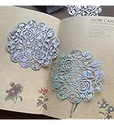 LZBRDY 3D Flowers Lace Background Metal Cutting Dies Stencils for DIY Scrapbooking Decorative Emb...
