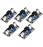 DC Buck Converter, DROK 5 Pcs Step Down Voltage Regulator Module DC 4.5-40V 24V 12V to 1.25-37V 1...