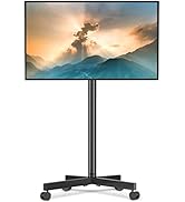 5Rcom Mobile TV Cart Rolling for LCD LED Flat/Curved Screen TVs up to 88lbs, 23"-55" with Max VES...