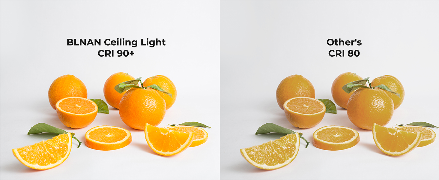 Smart LED Ceiling Light RGB BLNAN 13 Inch 24W Dimmable Color Changing Flush Mount Light Fixture