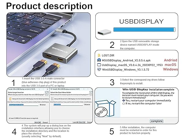usb to hdmi splitter