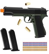 EagleGrove Soft Bullet Toy Gun with 50 Foam Bullets, Shell Ejecting Fidget Gun Toy Foam Blasters ...