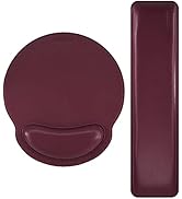 MAIDERN Mouse Pad with Wrist Support and Keyboard Wrist Rest Pad Set,PU Mouse pad Wrist Support,E...