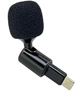 SEYUGOPTI Mini USB C Condenser Microphone 90 Degree, Plug Play Mic with Type-C, Omnidirectional C...