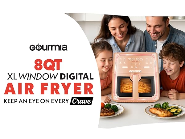 Gourmia 8 Quart XL Capacity Air Fryer 