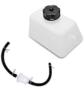 Yekoaru Fuel Petrol Tank, Coolant Reservoir Tank, Plastic Gas Tank with Oil Filter and Pipes, Fit...