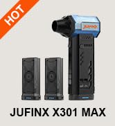 JUFINX Air Duster -250000RPM Electeic Air Duster, Replaceable Batteries 2pcs,Long Life Cordless m...